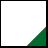 Green triangular shape with pixelated edges overlaid on white background, intersected by black cross lines, with partial text 'Emerica' visible below.