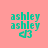 Four pixelated views of a teal 'ashley' text with heart symbol on coral background, each showing different white rectangular overlays.