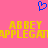 A static image with a pink background, blue pixelated heart symbol at top center, and yellow text reading "ABBEY" above "APPLEGATAPPLEGAT".