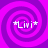 Four identical purple spiral patterns arranged in a , each containing white text with asterisks on both sides