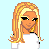 Pixel art of a blonde woman in pink pants and white crop top, with text reading "Soccer chica" on the right.