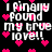 Black background with white pixelated text reading "I Finally Found My True Love!!" surrounded by pink heart symbols.