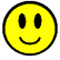 Animated contact sheet of yellow smiley face icons in various shapes and orientations on a gray background.