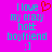 Pixelated text on bright pink background with cyan and red elements, showing two side-by-side versions of the phrase "I love my crazy hott boyfriend :]")
