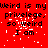 Red background with black text repeating 'weird is my privilege, so weird I am' in pixelated font across multiple and