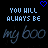 Animated digital artwork displays repeating text and heart symbols on a black background with blue pixelated elements.