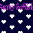 Dark blue background with white pixelated hearts and repeating pink text 'Ferry & All' in a stylized font.
