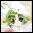 A pixelated anime-style character with green hair and large eyes appears on the left side of a contact sheet, while the right side displays stylized text "Anime IM" above smaller text "COM" against a black background.