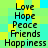 A static image displays a of text words on a pixelated background with alternating cyan and yellow squares