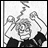 Black-and-white pixelated image with a rose and key on left, 'Anime IM' text on right, and 'COM' below.