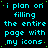 A static digital image displays repeated cyan text on a black background with scattered green dots, forming a dense wordwall pattern.