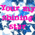 Pixelated text 'Your my shining star' appears in multiple color variations over a star-patterned background.
