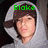 A person in a gray hoodie and dark cap appears in four with green pixelated text overlays changing