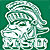 Animated contact sheet showing two frames of a green Spartan mascot logo with "MSU" text and one frame of a blue CoolBuddy.com sword graphic.