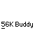 Animated contact sheet showing 25 frames of a small cartoon character icon with changing facial expressions and speech bubble text, displayed on gray background.