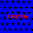 Blue background with black star pattern and repeated red text 'peyton' in multiple