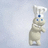 Pixelated beige dough figure with chef hat stands against light gray background, blue text on right reads ':–D I AM SO CUTE' in white block letters.