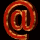 @ symbol rendered in red and gold gradient with metallic texture, displayed across multiple views showing rotation angles on black background.