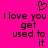 A static pixel art image with a bright pink background, displaying repeated text and symbols in dark purple.