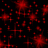 A split-screen image with a black background of red pixelated shapes on the left and bright pink background with blue text 'Clair' on the right.