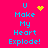 A bright pink background displays cyan text reading "U Make My Heart Explode!" with animated yellow pixel symbols above the text.