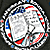 Animated contact sheet showing two circular icons with red, white, and blue striped borders containing abstract text-like patterns on a dark background, alongside a separate sword-shaped 'CoolBuddy.com' logo on teal.