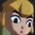 Pixelated cartoon-style icon of a character with blonde hair and large eyes, likely from a video game franchise.