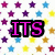 Pixelated text fragments on a star-patterned background with color-coded lettering.