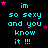 Pixelated cyan text on black background with pink stars, repeating 'im so sexy and you know it !!!' in a pattern