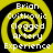 Yellow and black spiral background with white text reading "Brian Curtkovic Clogged Artery Experience" arranged in a circular pattern.