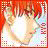 A 48x48 pixel animated buddy icon featuring a character with red hair and light skin, displayed alongside the text "Anime IM" on a black background in a contact sheet layout.