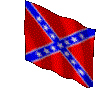 Red flag with blue X-shaped cross and white stars on gray background, displayed in of nine positions