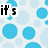 Pixelated blue and white polka dot background with black text reading "it's polk-a spots BAM!" in bold, blocky font.