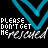 Animated pattern of blue chevron shapes and repeated text on a black background with gray bottom edge.