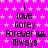 A static image with a bright pink background patterned by small white stars, displaying repeated text in black pixelated font.