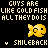 Yellow pixelated fish icons arranged in a pattern with text labels below each icon on a black background