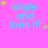 identical cyan text phrases on a bright pink background with scattered green and purple stars
