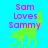 A bright cyan background features pink text reading "Sam Loves Sammy" above a green cartoon cat with a long tail, shown in two slightly different poses.