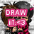 Pixelated image of two figures in a hug, one with brown hair and the other with dark gray hair, overlaid with pink text boxes reading DRAW IIIT.<3.