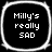 Four identical rounded square arranged in a , each containing white pixelated text on a black background