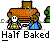 Pixel art animation of two characters on a couch with a fireplace, showing sequential changes in character expressions and a small white object near the left character.
