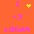 Pixelated orange background with pink text and yellow pixel art symbols arranged in a pattern
