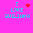 Pixelated cyan text on bright pink background reads "I LOVE GUILIANA" with red heart and starburst symbols in four variations.
