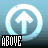 identical upward-pointing arrow icons in light blue circles with white outlines, each labeled "ABOVE" below in varying color schemes