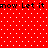Red background with white dots and black text repeating 'now Let it' in two horizontal