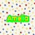 Pixelated icon with four distinct sections: top-left has green 'Amelia' text on a white background with multicolored squares; top-right shows brown 'Lyra' text over blue and yellow circles; bottom-left displays cyan 'Best sisters!' text on a green background with purple, blue, and orange shapes.