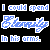 Animated sequence of blue text and heart symbols on black background, repeating 'I could spend' above 'Ferragamo' with 'In his arms.' below.