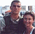A contact sheet of two animated frames showing a pixelated image of two people on the left and green text reading "Original Icons .com" on the right against a dark background.