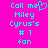 Cyan pixelated text on bright pink background reads 'Call me Miley Cyrus's # 1 fan' with a heart symbol replacing the letter e in 'me'.