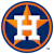 Circular icon with orange border and dark blue background featuring white stylized 'H' with orange star-like elements.